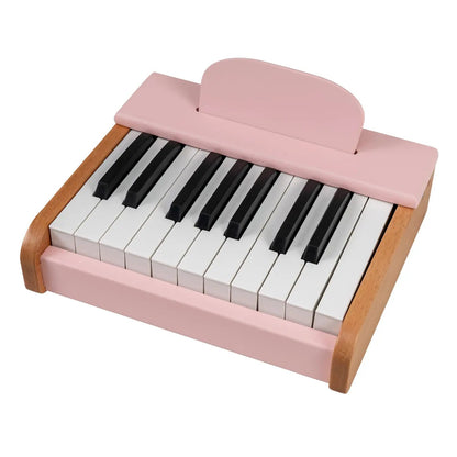 18 Key Wooden Piano for Kids with Music Stand
