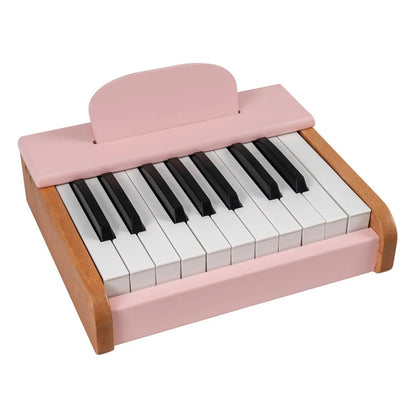 18 Key Wooden Piano for Kids with Music Stand