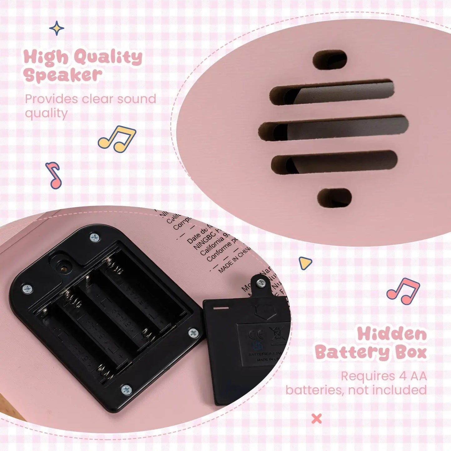 18 Key Wooden Piano for Kids with Music Stand