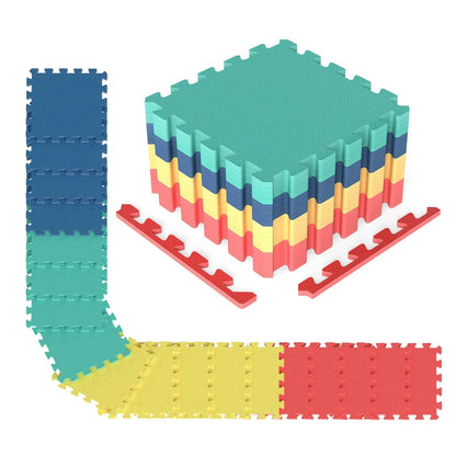 Interlocking EVA Foam Floor Tiles with Borders