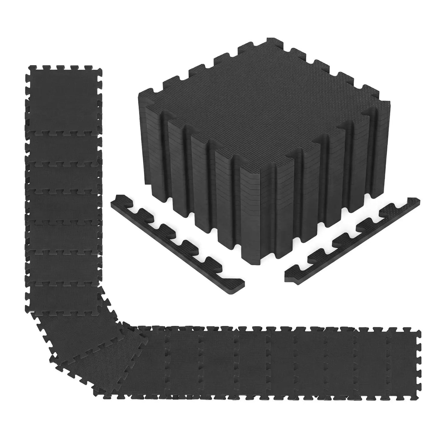 Interlocking EVA Foam Floor Tiles with Borders