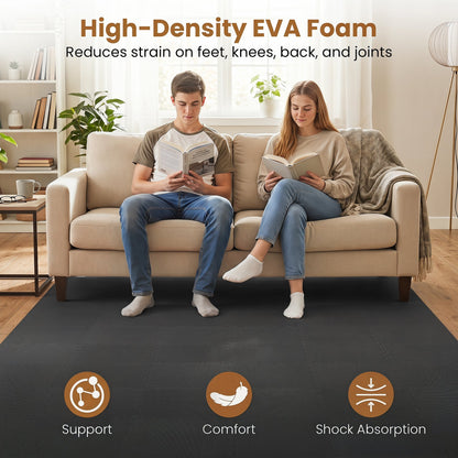 Interlocking EVA Foam Floor Tiles with Borders