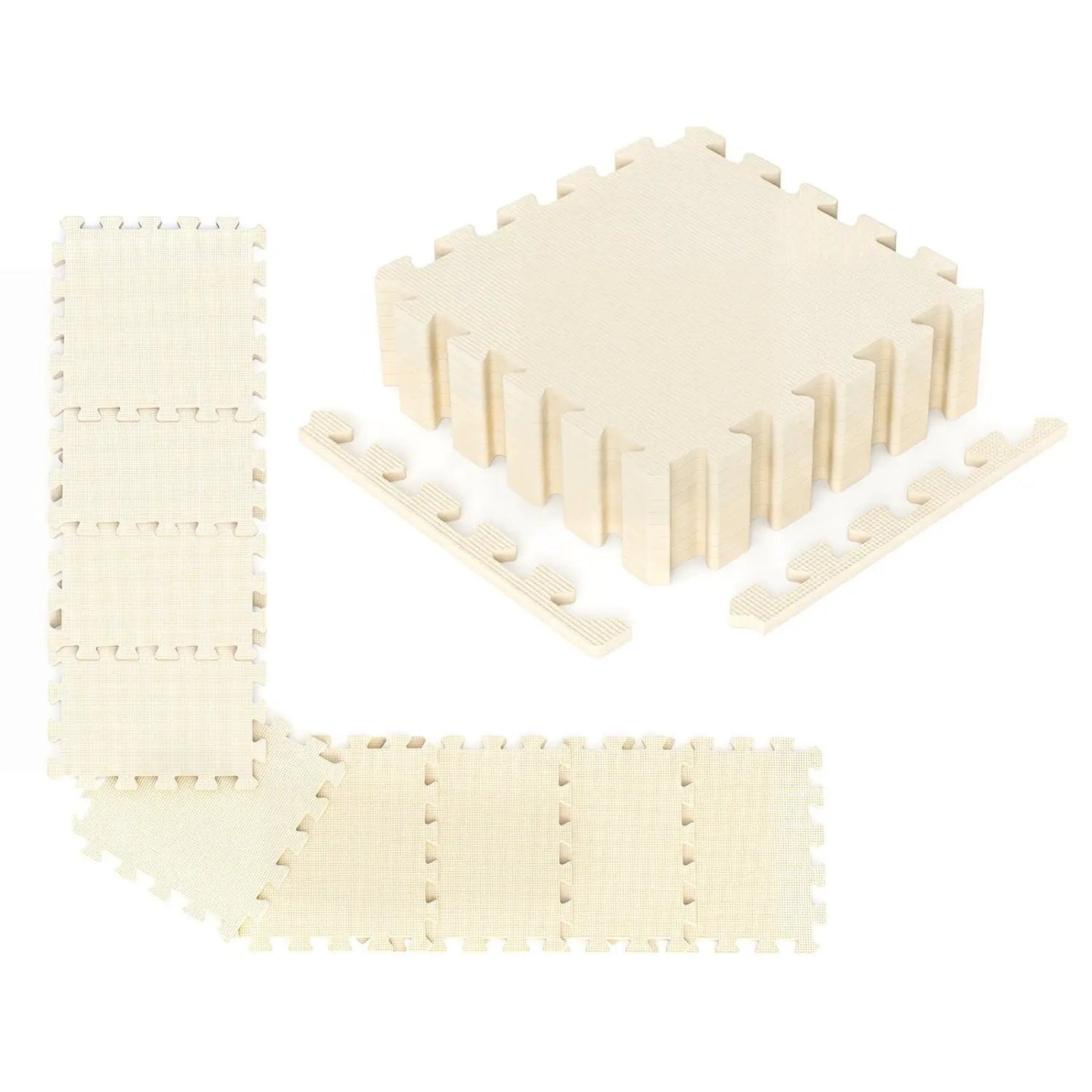 Interlocking EVA Foam Floor Tiles with Borders