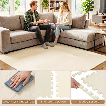 Interlocking EVA Foam Floor Tiles with Borders