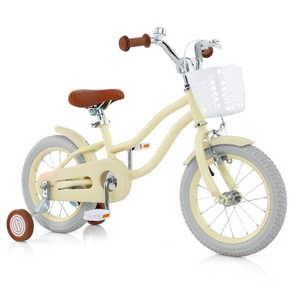14/16/18 Inch Kids Bike Adjustable with Training Wheels Ages 3-8 Years Olds-18 inches