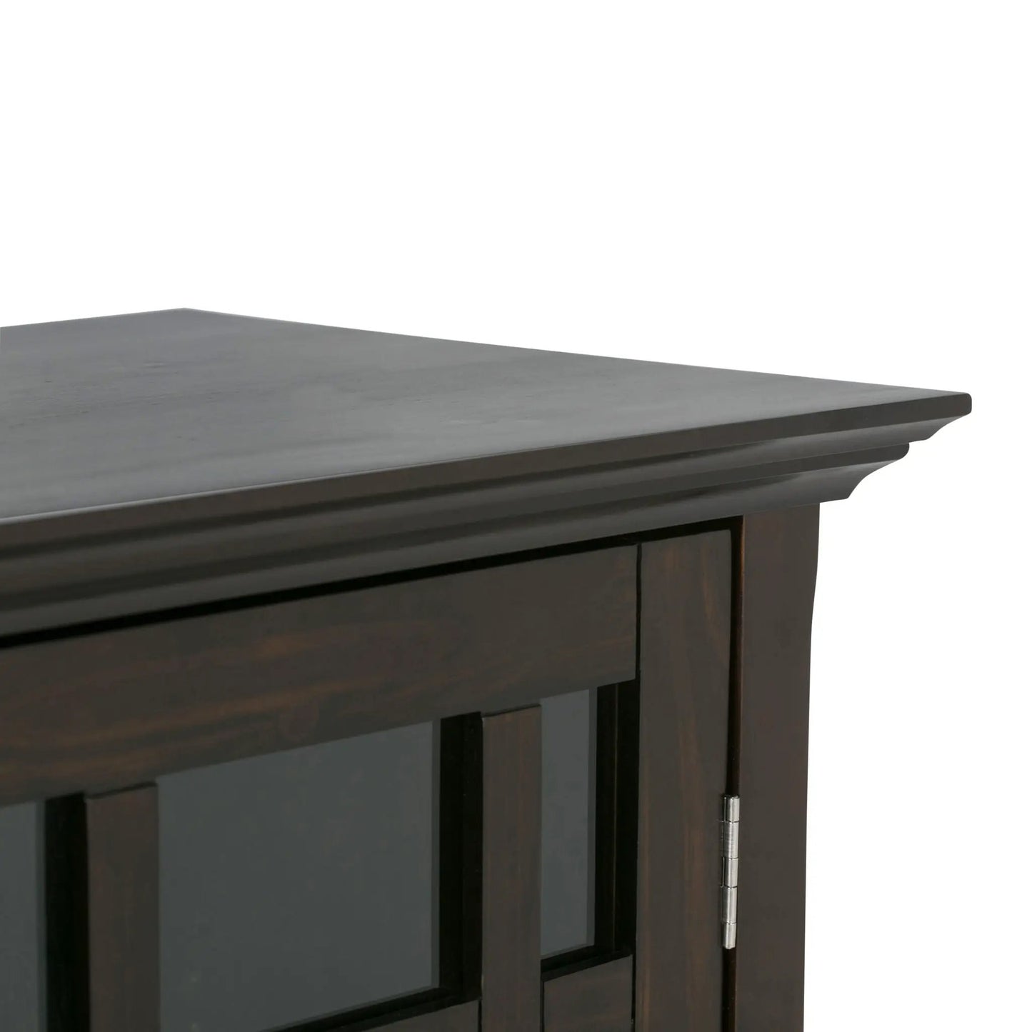Bedford Storage Media Cabinet with Glass Doors