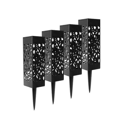 Stainless Steel Solar Lamp and Garden Pathway