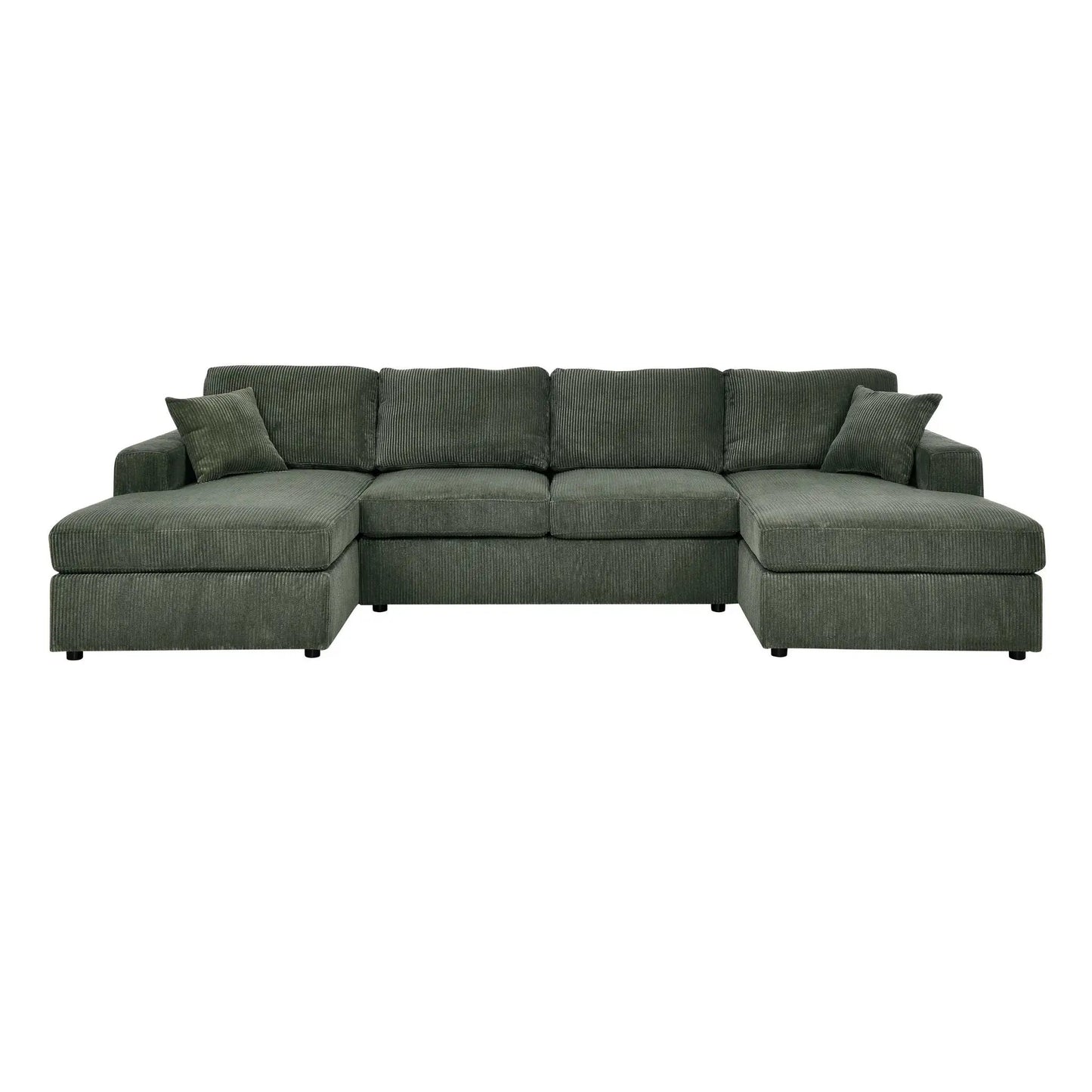 3 Piece Double Chaise Sectional Sofa for Family