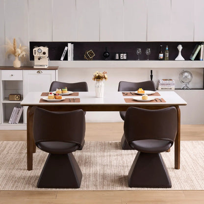 Modern Swivel Dining Chair With High Back