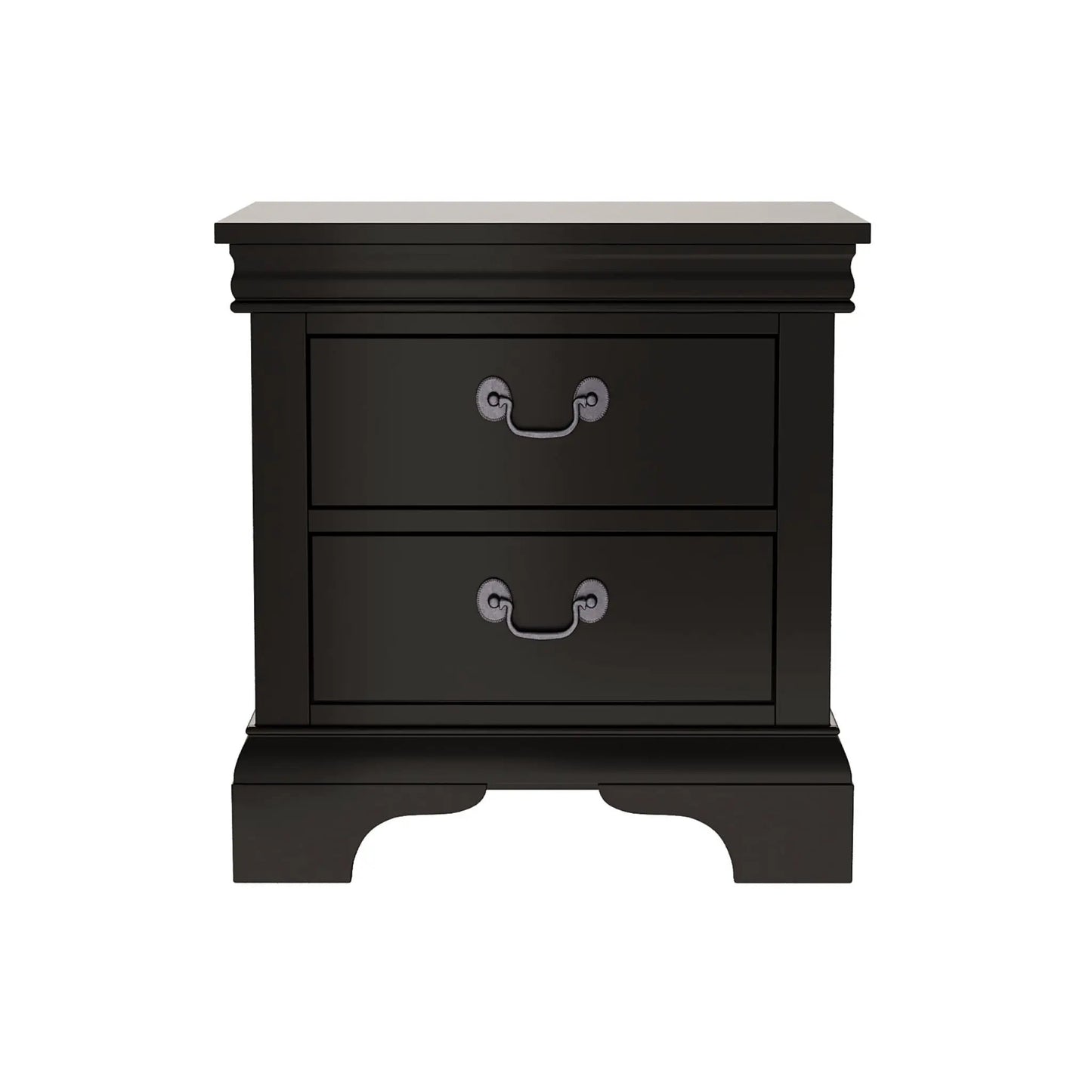 Nightstand With Two Drawers Classic Design