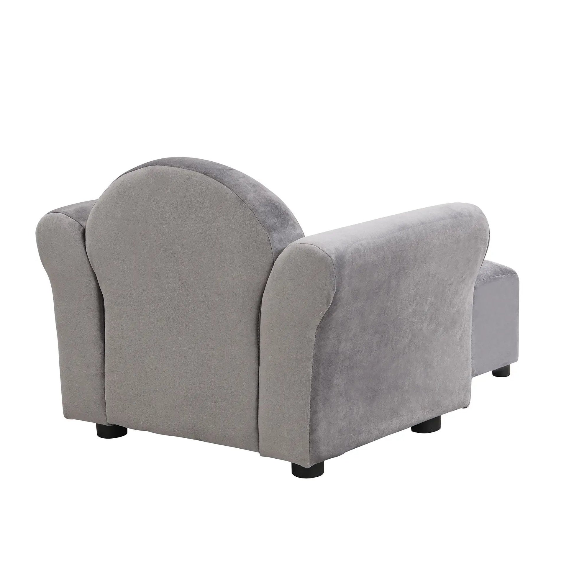 Kids recliner chair with ottoman in gray upholstery by Unique Piece Furniture on Tampa Home & Garden Store