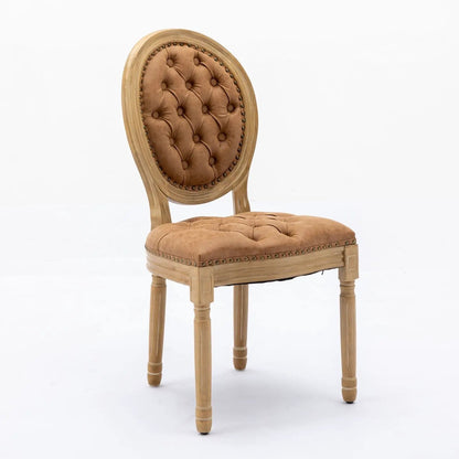 French Style Solid Wood Dining Chair Nailhead