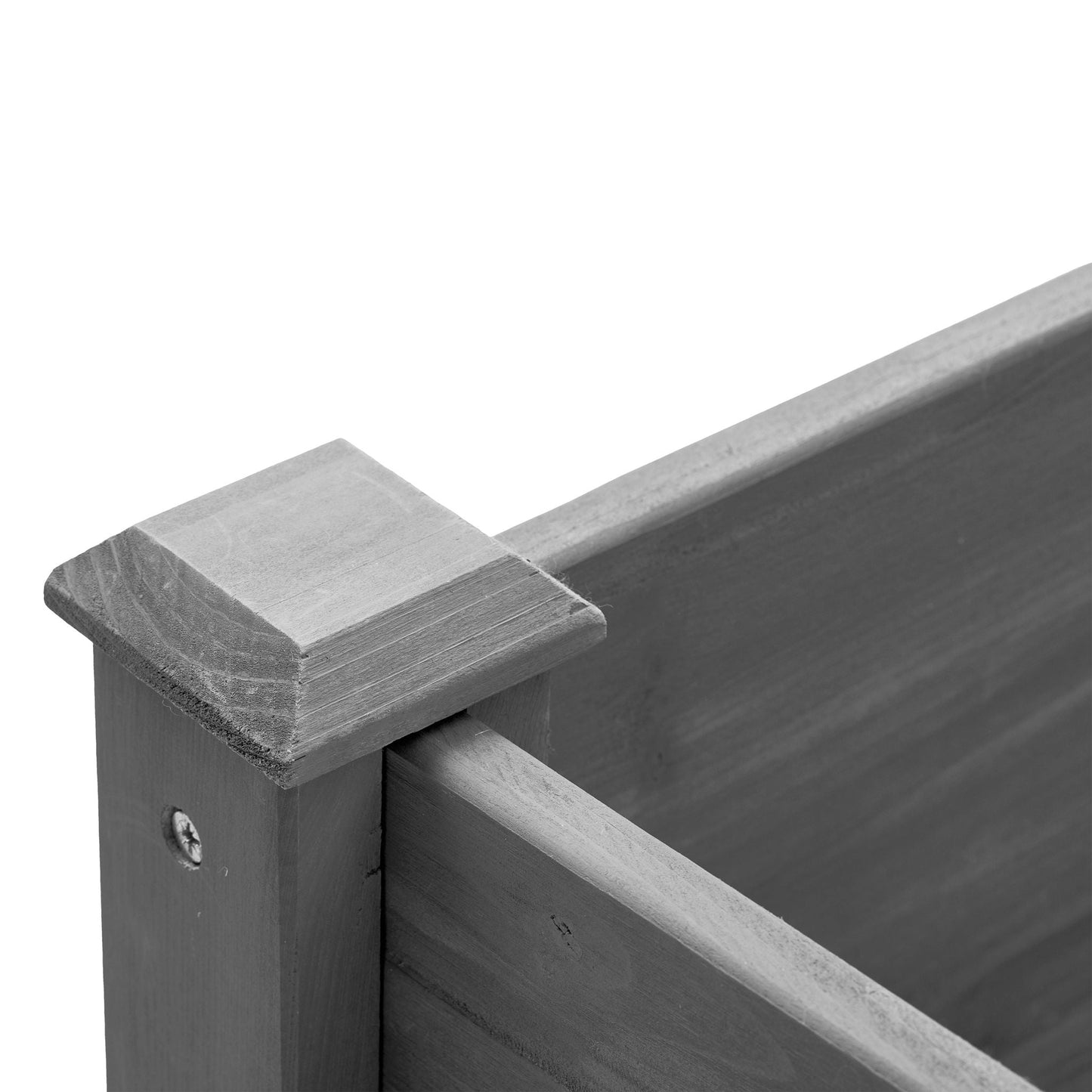 Solid Wood Raised Garden Bed and Wide Frame