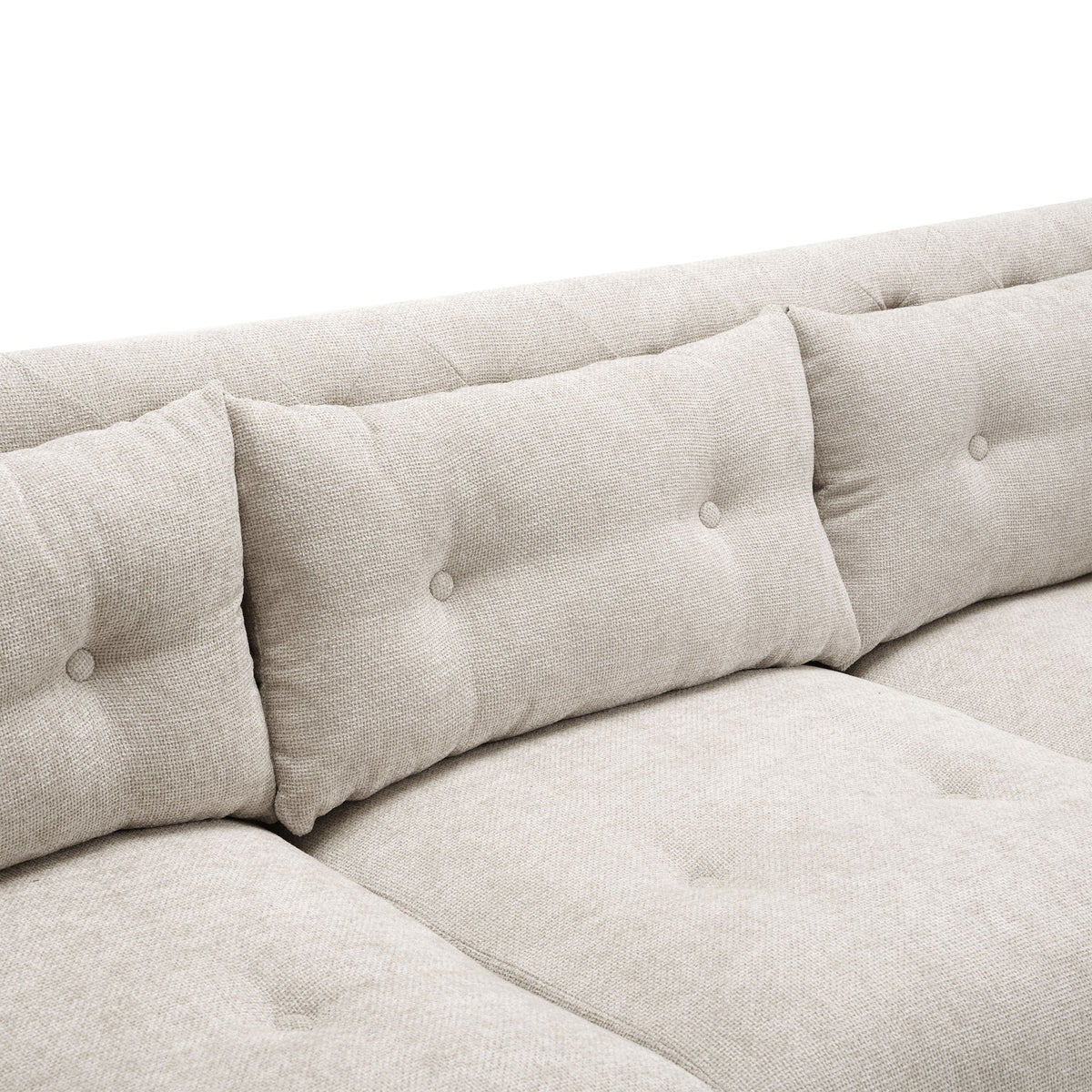 Luxurious Tufted Upholstered Living Room Sofa