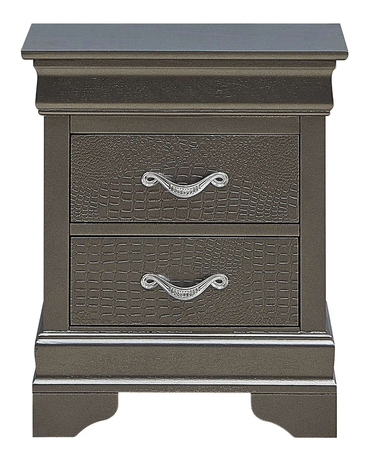Decorative Nightstand with Modern Accents