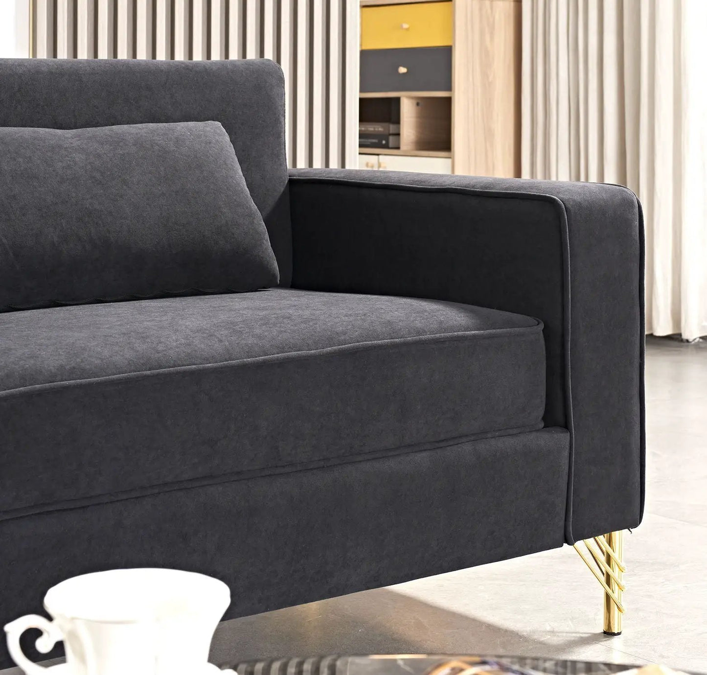 Aesthetic Three Seater Couch with Modern Appeal