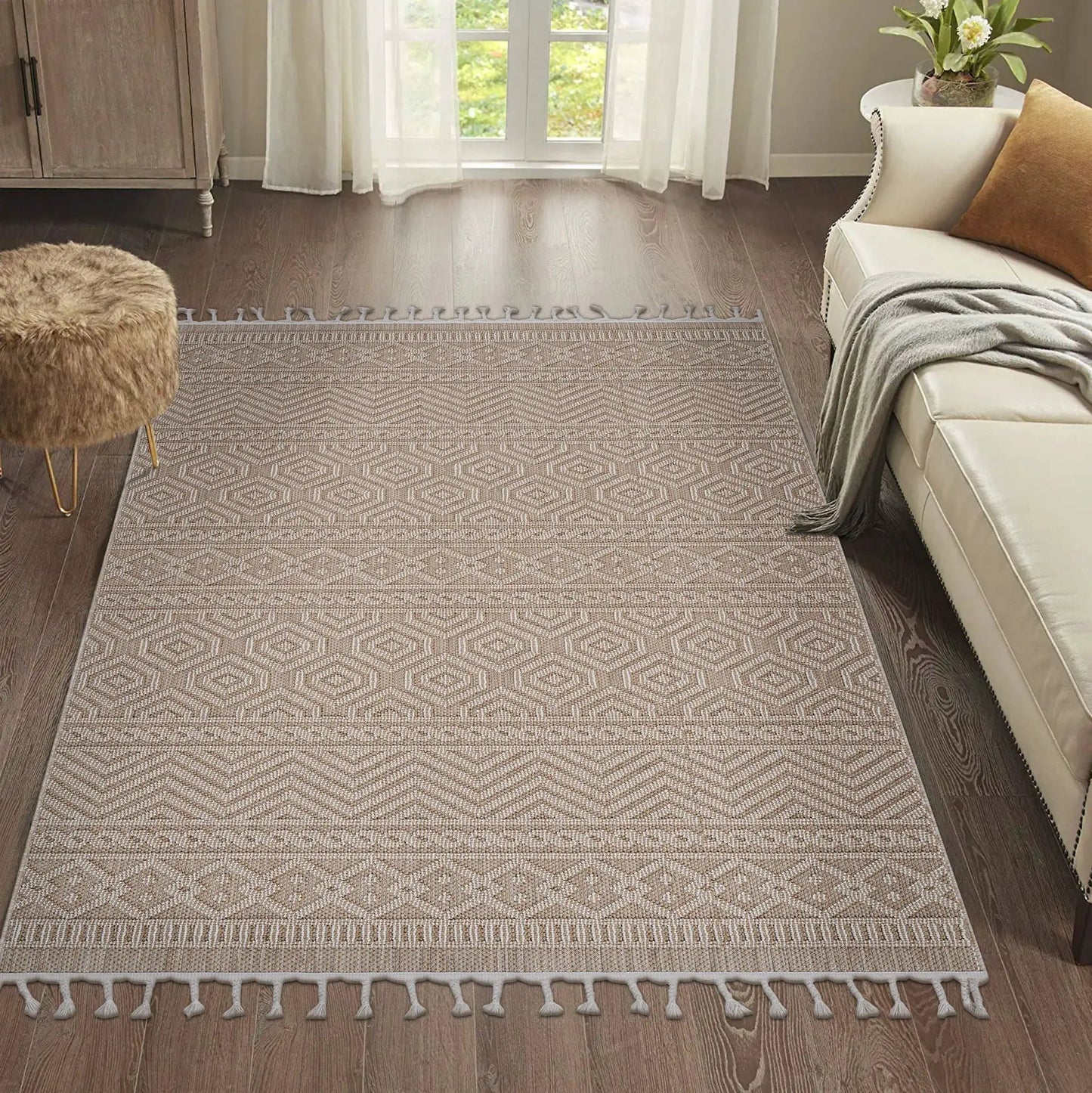 Guros Geometric Indoor and Outdoor Area Rug