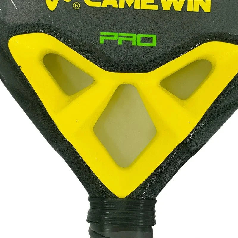 Carbon fiber padel racket EstaliosFit with EVA memory foam core, black frame on Tampa Home & Garden Store