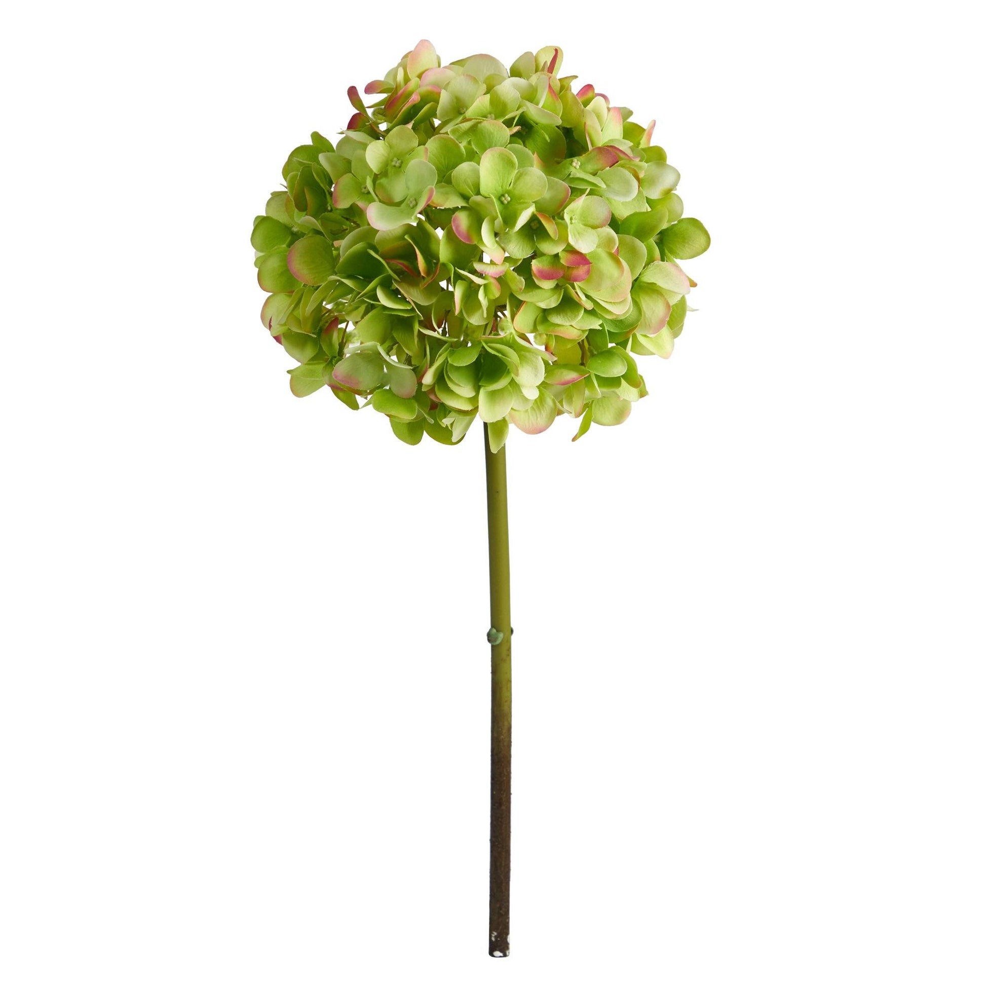 19” Artificial Hydrangea Flower (Set of 3 Silk Flower Stems) - Tampa Home & Garden Store