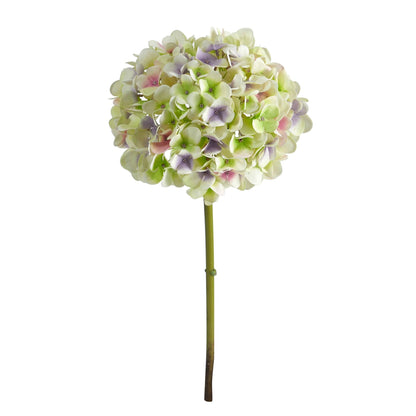 19” Artificial Hydrangea Flower (Set of 3 Silk Flower Stems) - Tampa Home & Garden Store