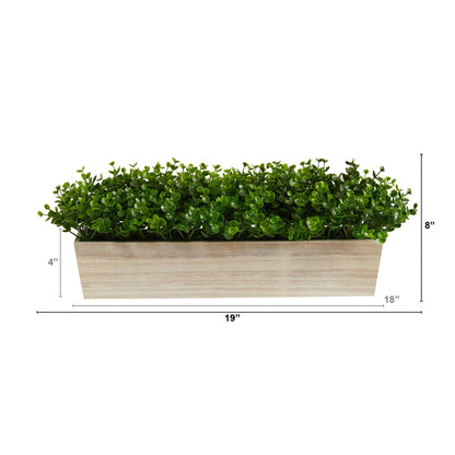 19” Eucalyptus Artificial Plant in Decorative Planter - Tampa Home & Garden Store