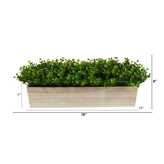 19” Eucalyptus Artificial Plant in Decorative Planter - Tampa Home & Garden Store
