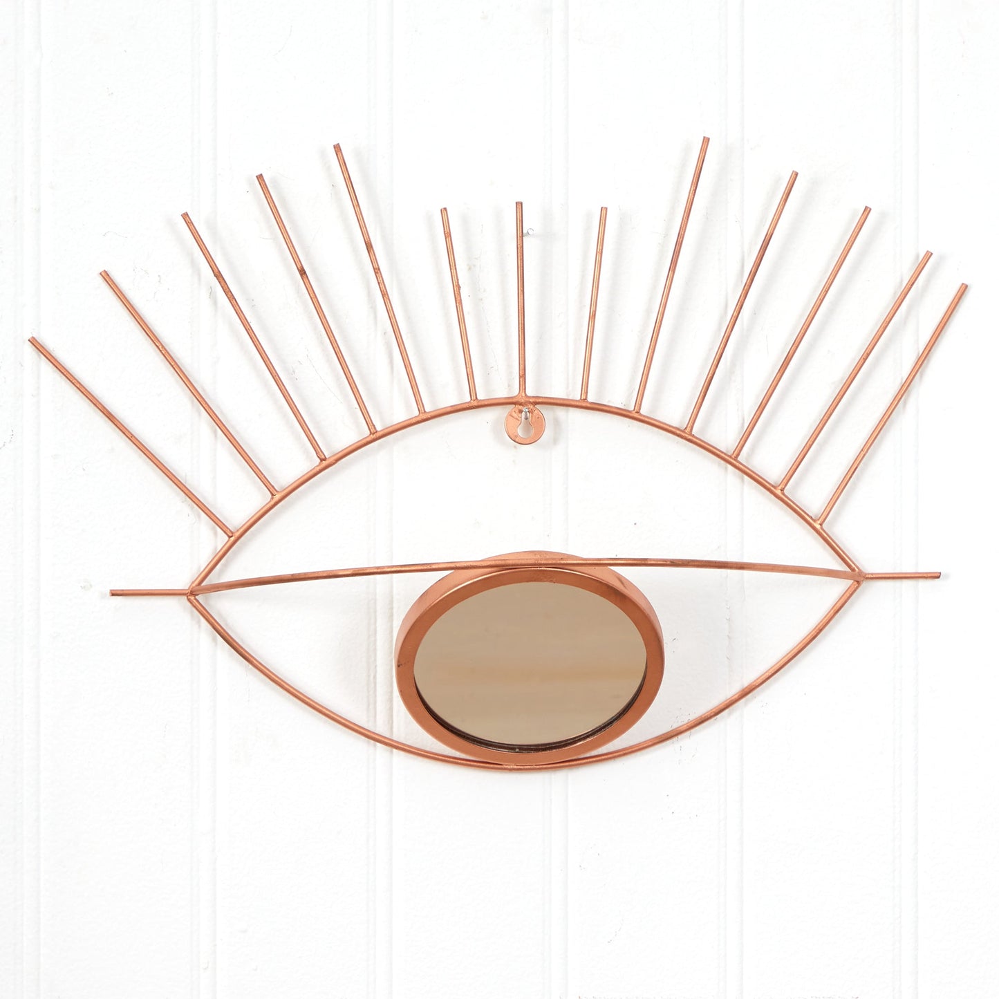 19” Gold Metal Eye Wall Mirror - Tampa Home & Garden Store