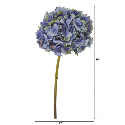 19” Hydrangea Artificial Flower (Set of 6) - Tampa Home & Garden Store