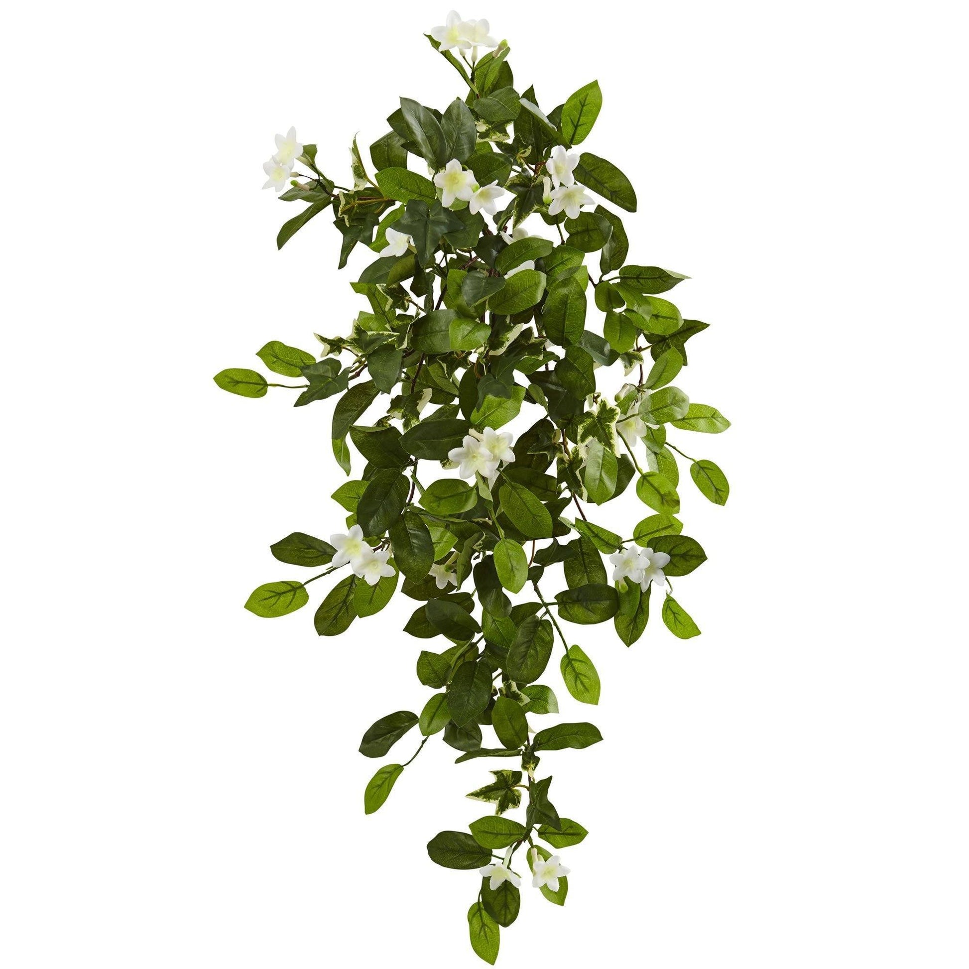 19” Mixed Stephanotis & Ivy Hanging Artificial Plant (Set of 4) - Tampa Home & Garden Store