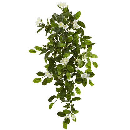 19” Mixed Stephanotis & Ivy Hanging Artificial Plant (Set of 4) - Tampa Home & Garden Store