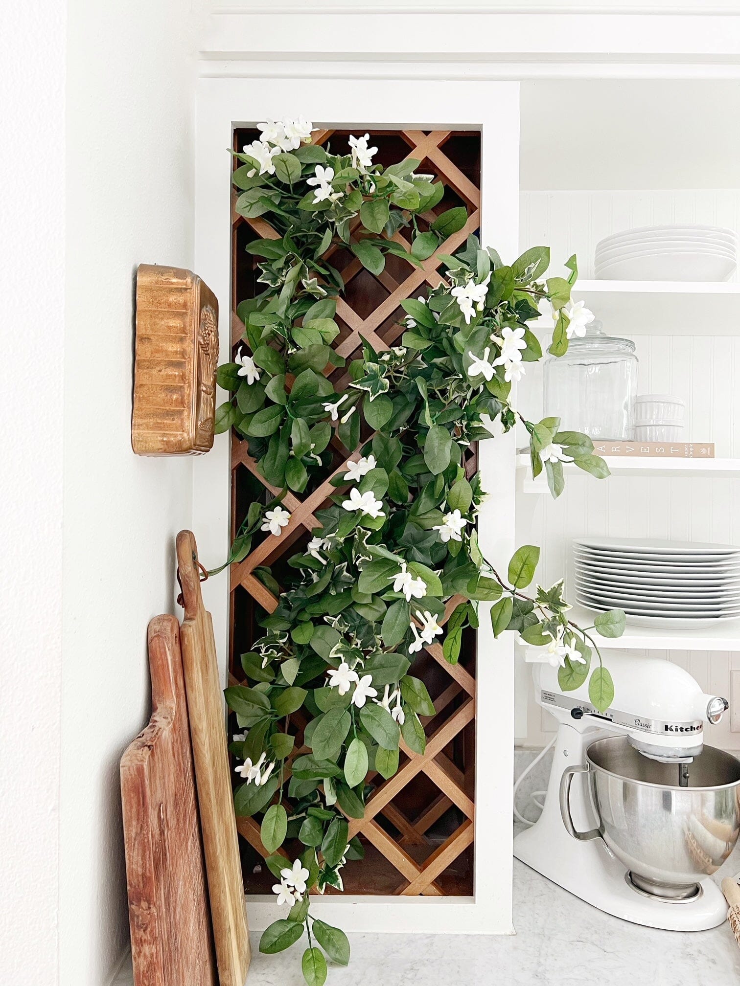 19” Mixed Stephanotis & Ivy Hanging Artificial Plant (Set of 4) - Tampa Home & Garden Store