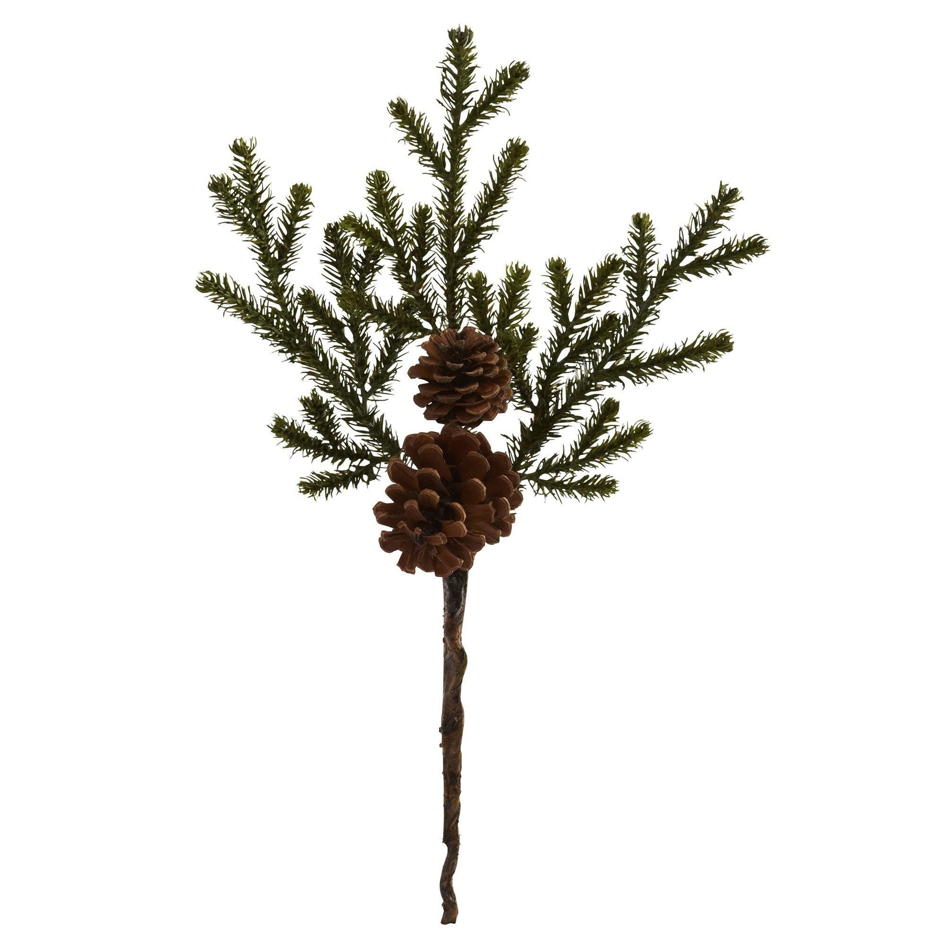 19” Pine & Pinecone Artificial Flower Bundle (Set of 12)) - Tampa Home & Garden Store