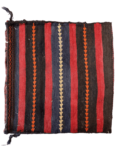 1900s Antique Persian Qashqayi Bag Face - 16" X 17" - Tampa Home & Garden Store
