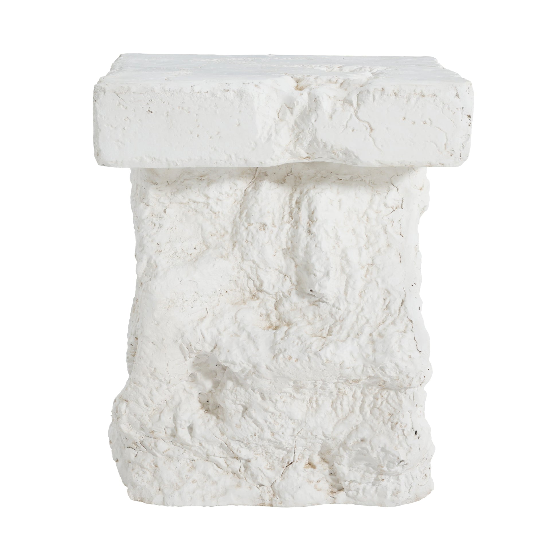 Talia Outdoor Patio MGO Side Table white stone end table by HouseOfZazla on Tampa Home & Garden Store