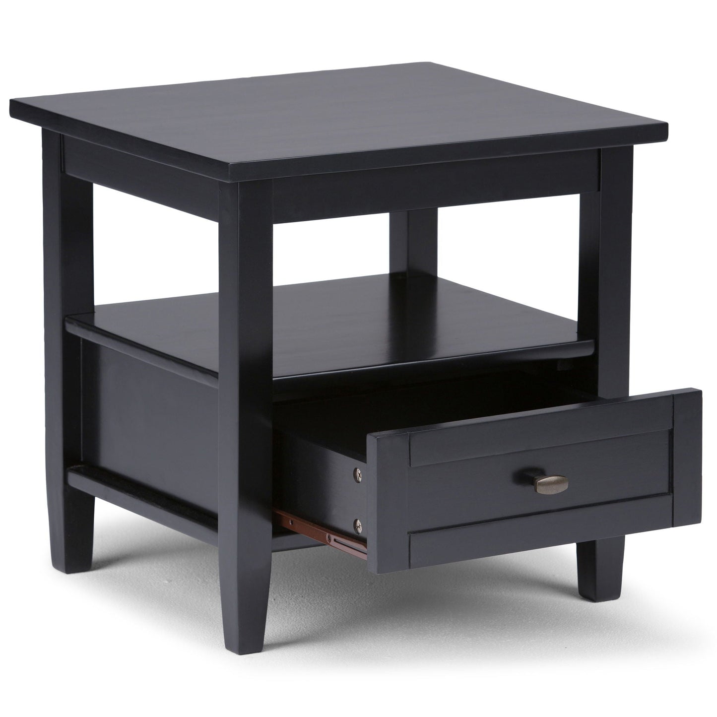 Warm Shaker coffee table in black by Unique Piece Furniture with a drawer and lower shelf on Tampa Home & Garden Store