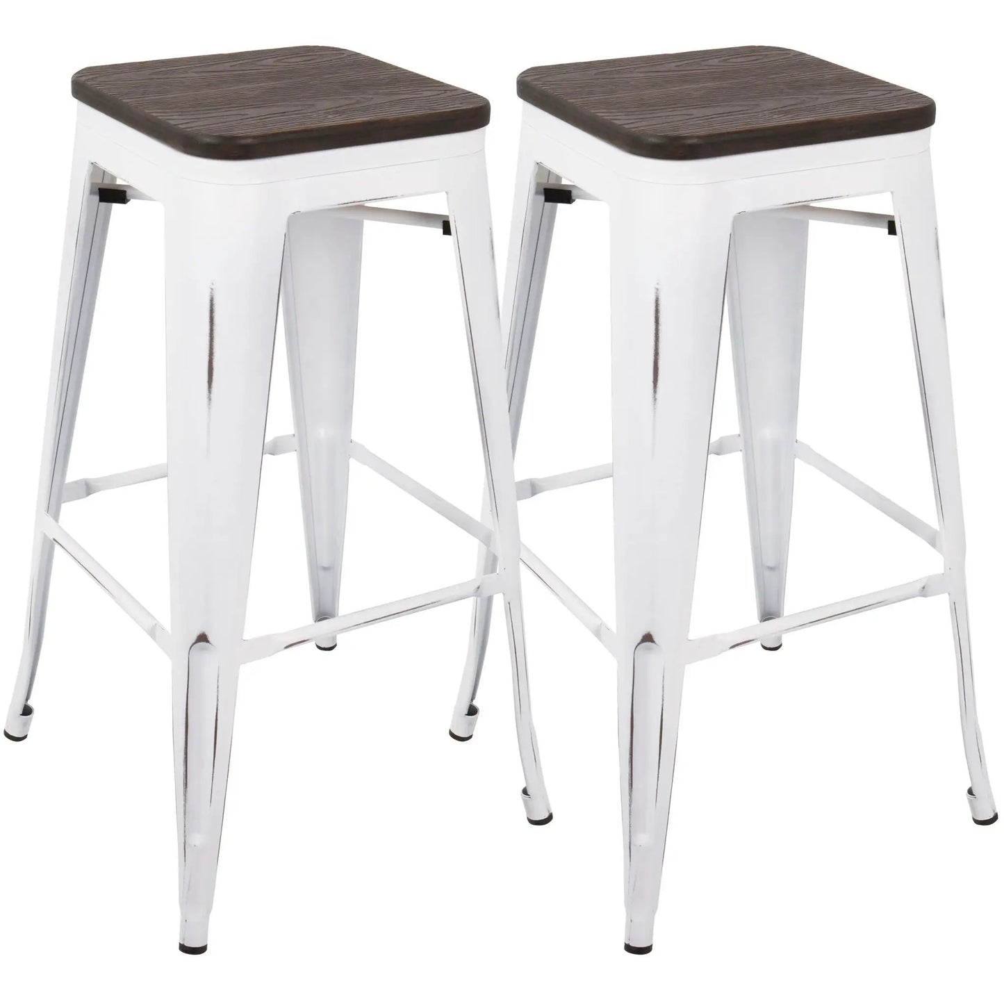 Oregon Contemporary Barstools Set of 2 Durable