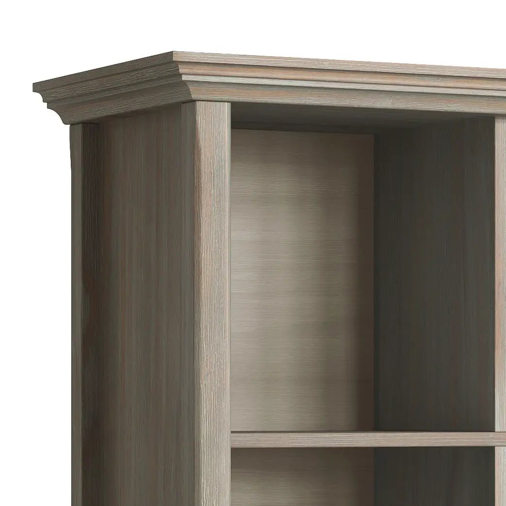 Amherst cube storage bookcase weathered gray oak finish by Unique Piece Furniture on Tampa Home & Garden Store