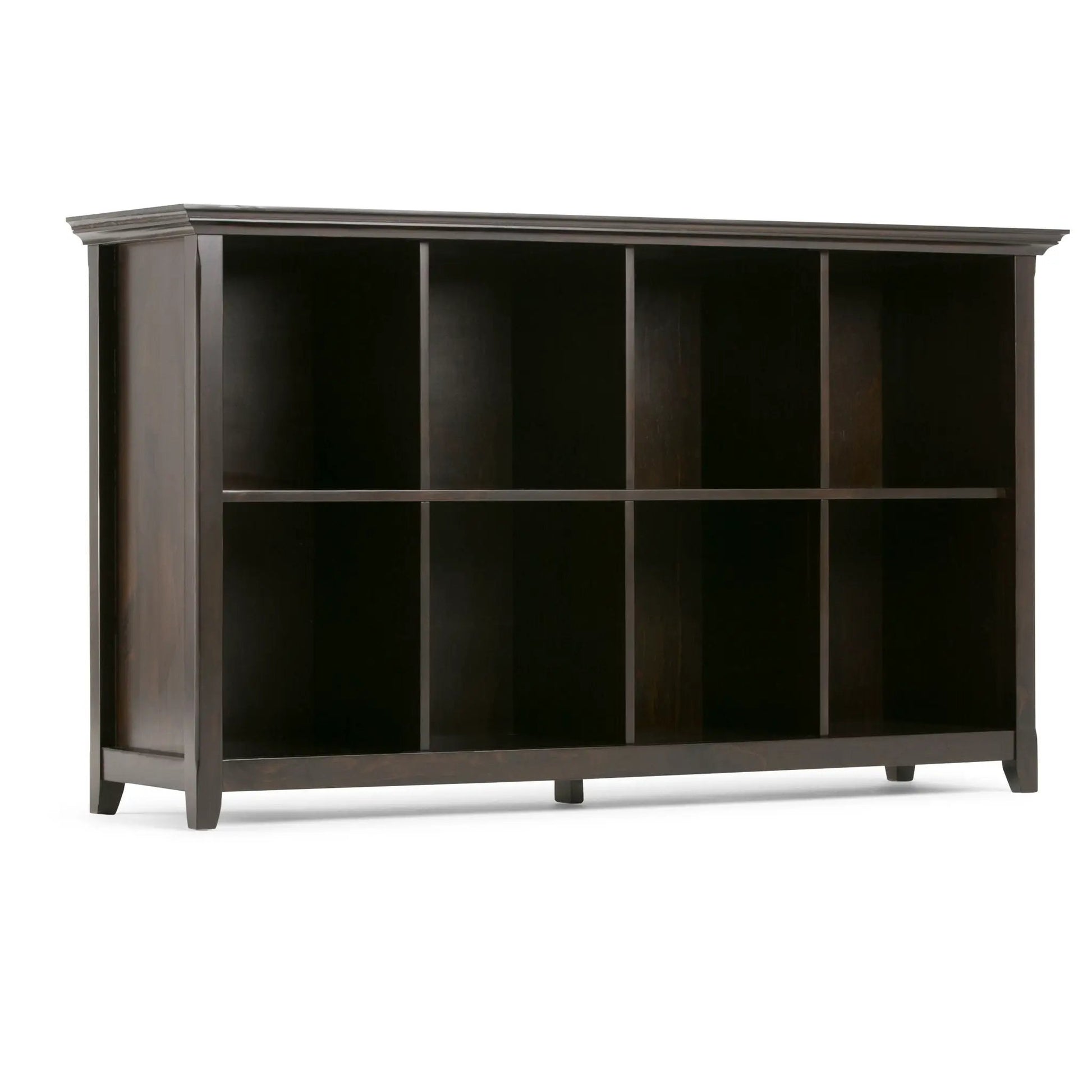 Amherst cube storage bookcase in dark espresso wood with open cubbies by Unique Piece Furniture on Tampa Home & Garden Store