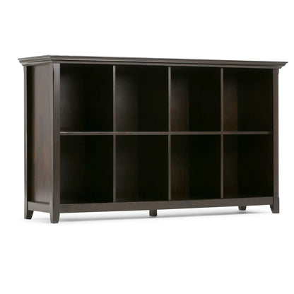 Amherst cube storage bookcase in dark espresso wood with open cubbies by Unique Piece Furniture on Tampa Home & Garden Store