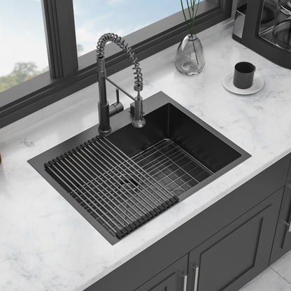 Topmount Sink 16 Gauge and Single Bowl Steel