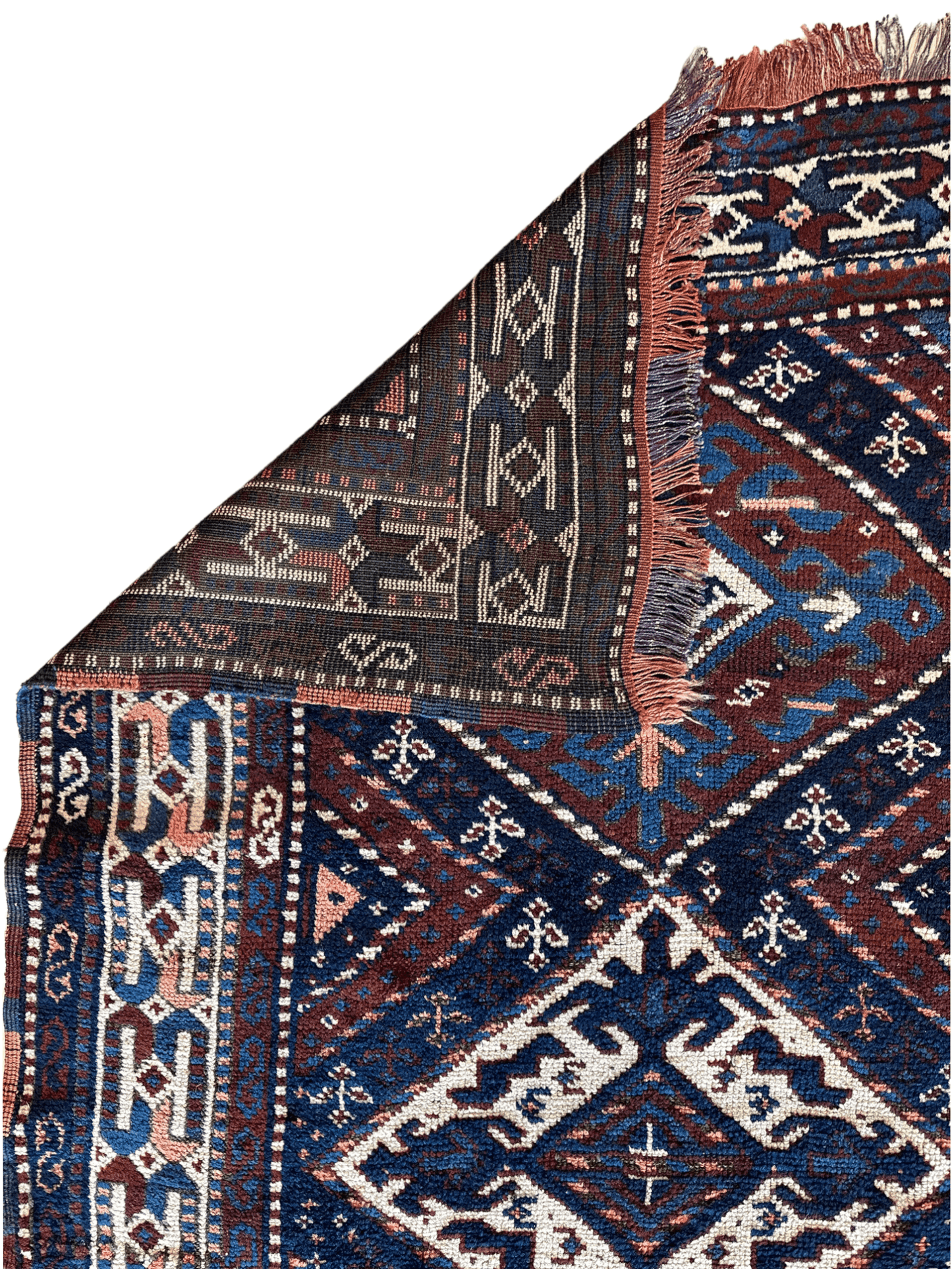 1920’s Antique Kurdish 4X3 Rug - Tampa Home & Garden Store