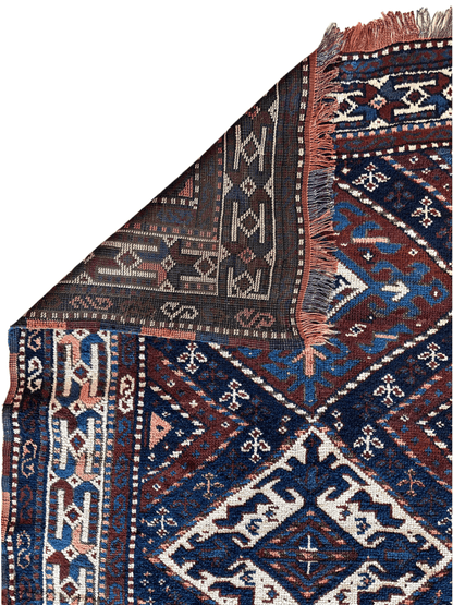 1920’s Antique Kurdish 4X3 Rug - Tampa Home & Garden Store