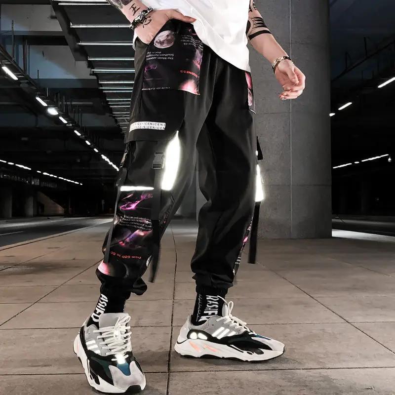 Men's Cropped Loose Overalls and Casual Pants