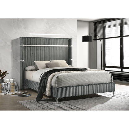 Malcolm Timeless Wingback Upholstered Bed
