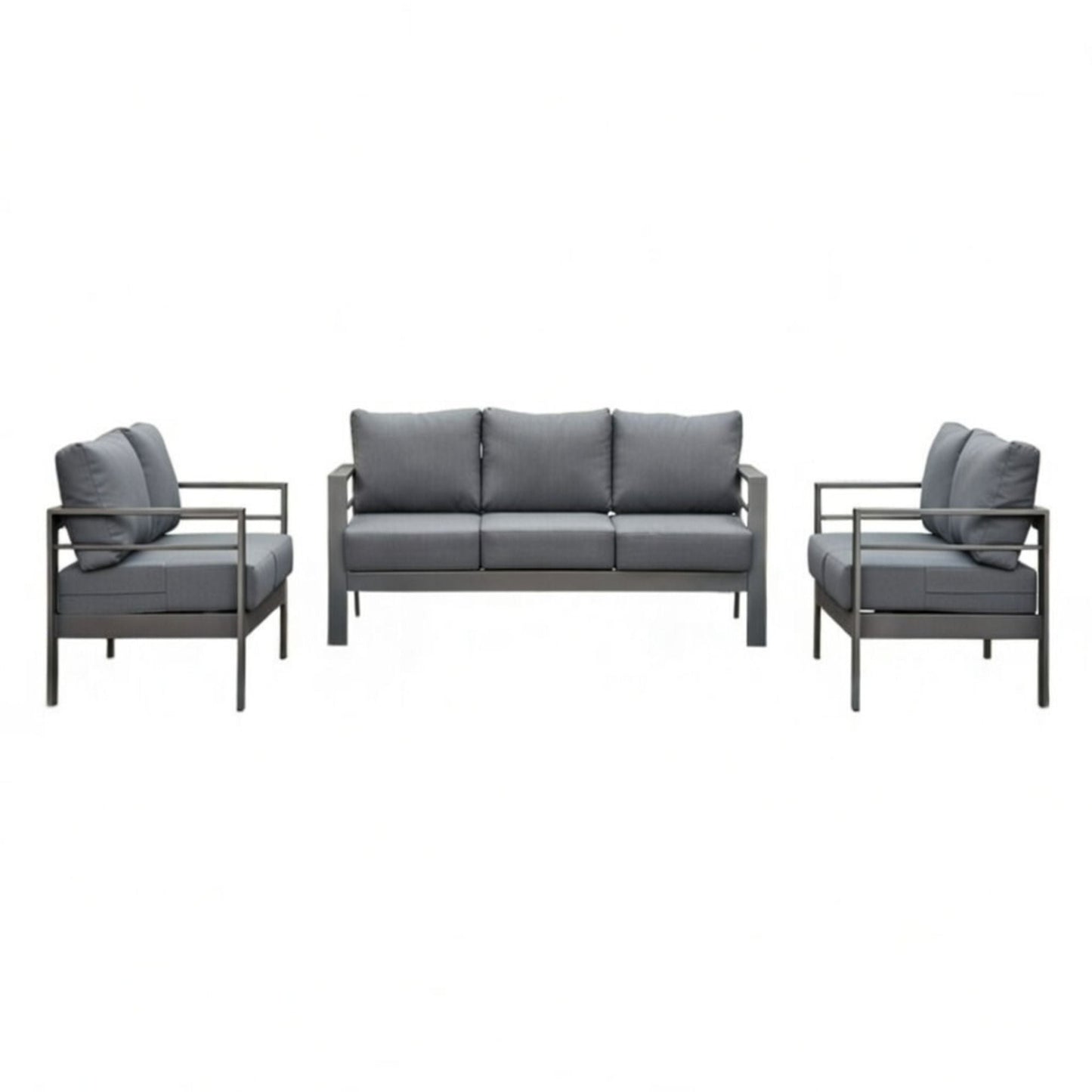 All Weather Iron Patio Set and Thick Cushions