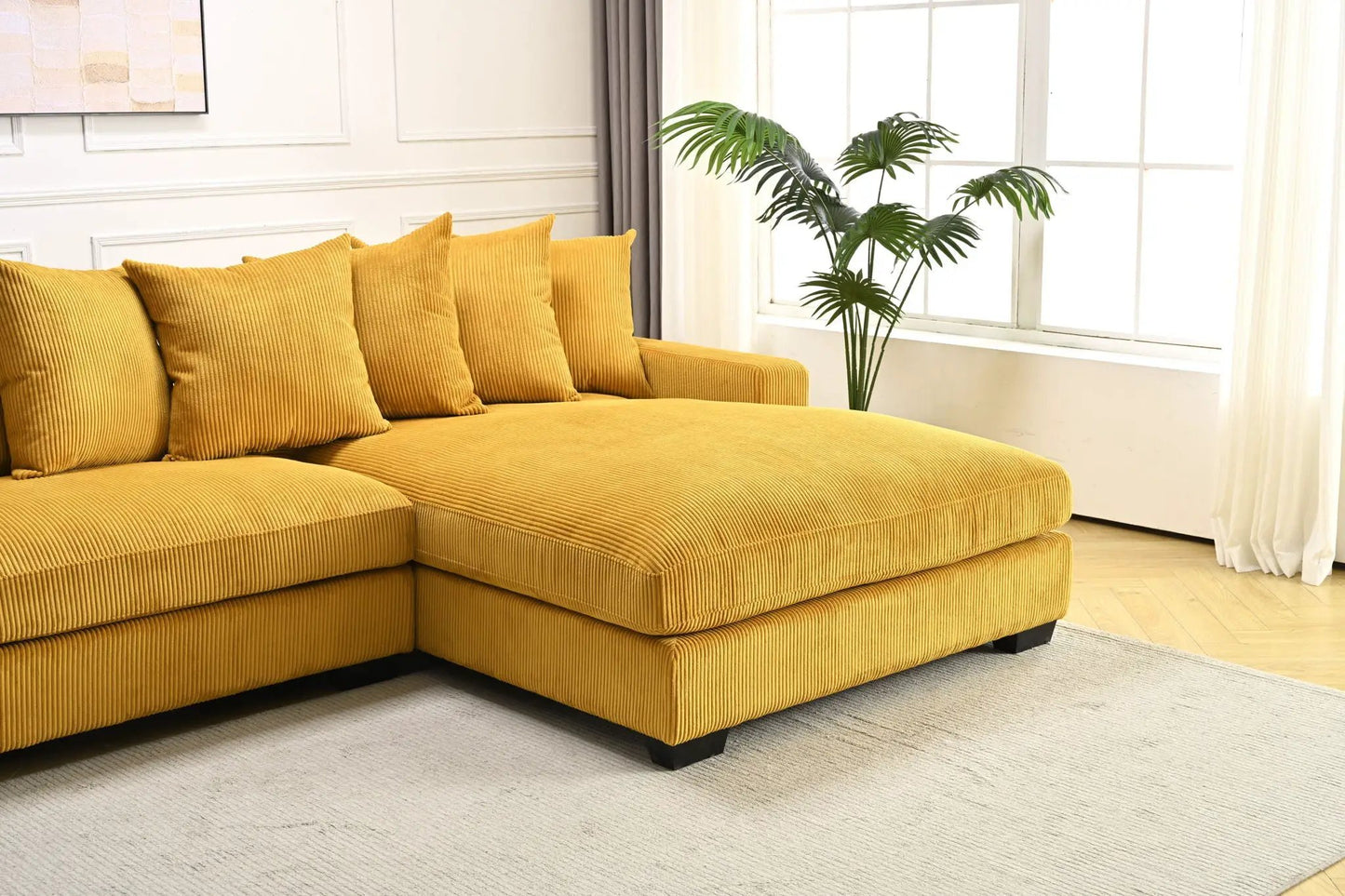 Luxe Oversized 2 Piece Sectional Sofa for Living