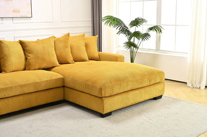 Luxe Oversized 2 Piece Sectional Sofa for Living