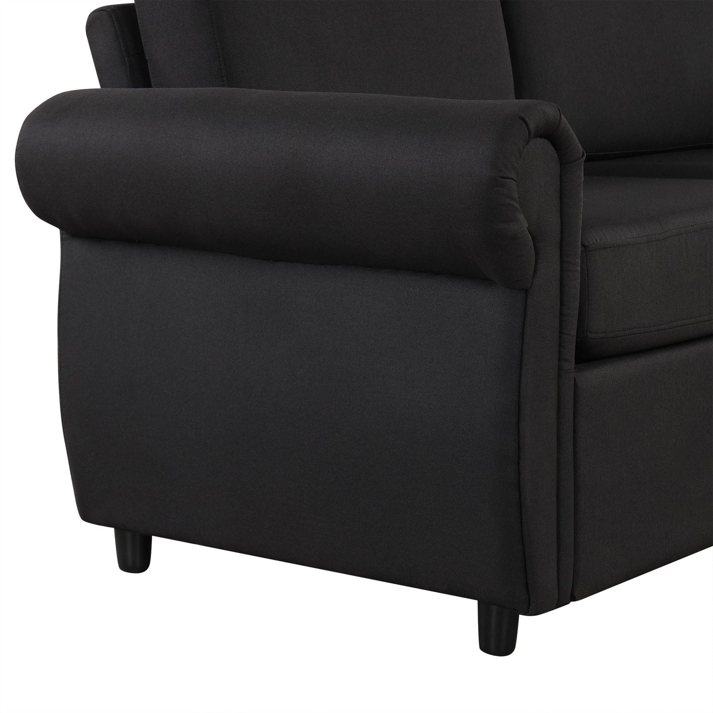 Pull Out Sofa Bed With Twin Memory Foam Mattress