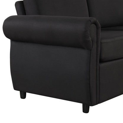 Pull Out Sofa Bed With Twin Memory Foam Mattress