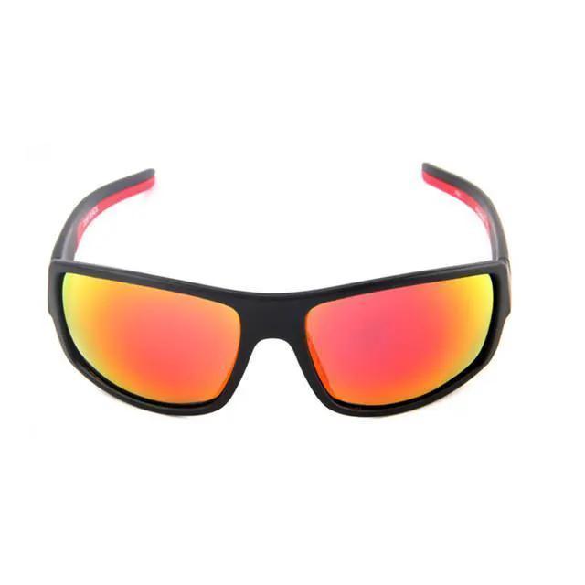 Professional polarized fishing glasses FLIPSTYLEZLLC black frame and red mirrored lenses on Tampa Home & Garden Store